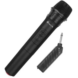 NGS Microfono Singer Air Wireless Dinámico Vocal con 6 Horas de Autonomía, Receptor Incluido, Unidireccional